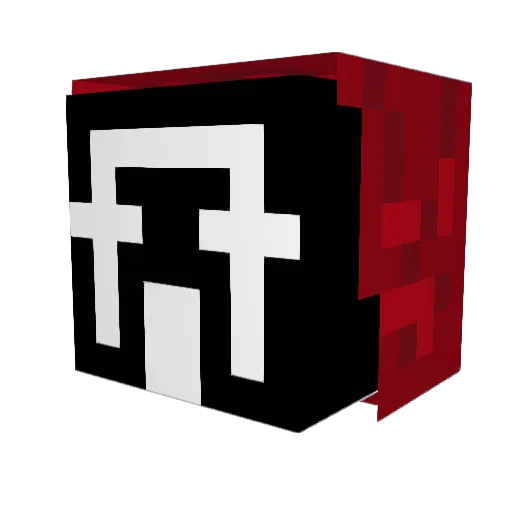 Yue_Zero Minecraft avatar head, 3D render
