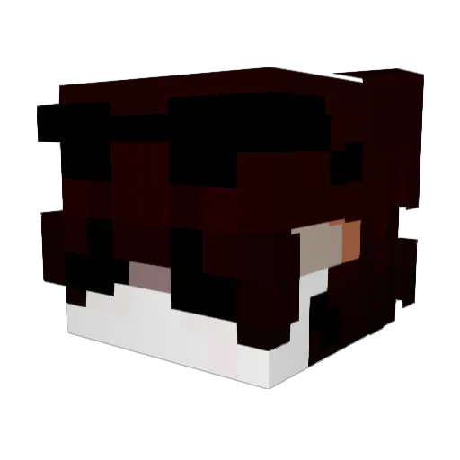 YuehaiPavilion Minecraft avatar head, 3D render