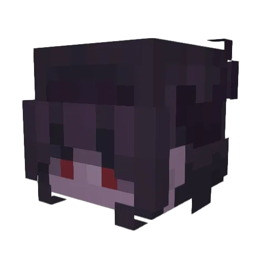 Yuei Minecraft avatar head, 3D render