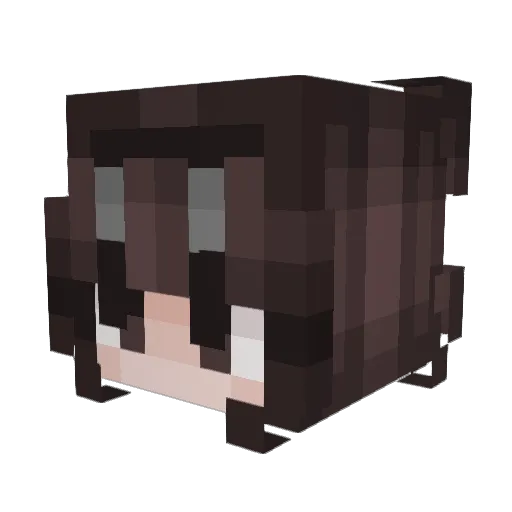 Yuffily Minecraft avatar head, 3D render