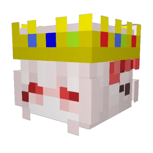 YufusUT Minecraft avatar head, 3D render