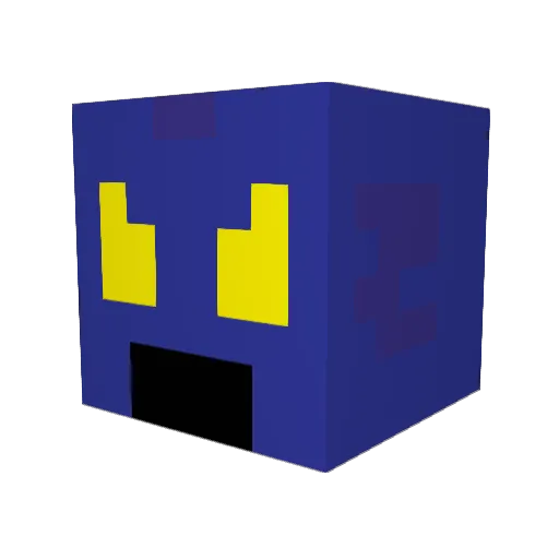 YugZ Minecraft avatar head, 3D render