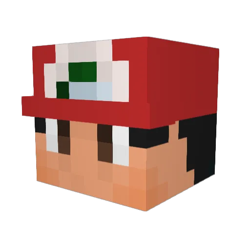 Yuga415 Minecraft avatar head, 3D render