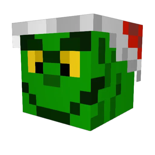 Yugamoob Minecraft avatar head, 3D render