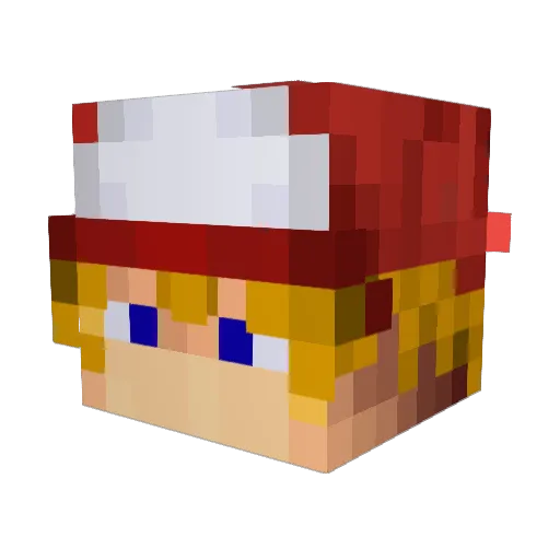 Yugen23 Minecraft avatar head, 3D render