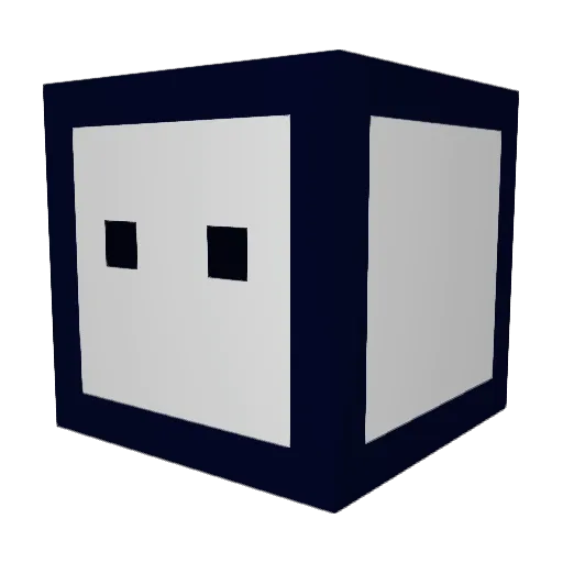 Yugikoo Minecraft avatar head, 3D render
