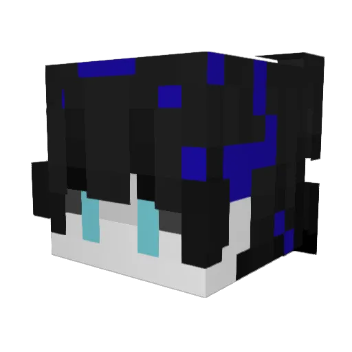 YugoNN Minecraft avatar head, 3D render