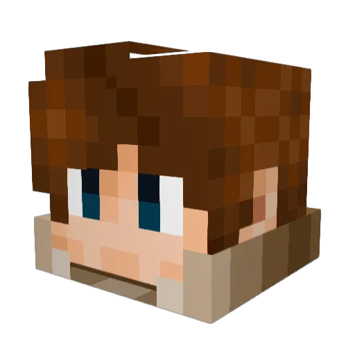 Yugoslovenski Minecraft avatar head, 3D render