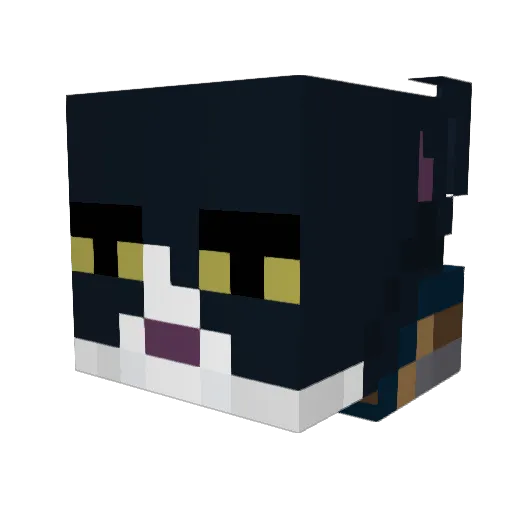 Yugruhtra Minecraft avatar head, 3D render