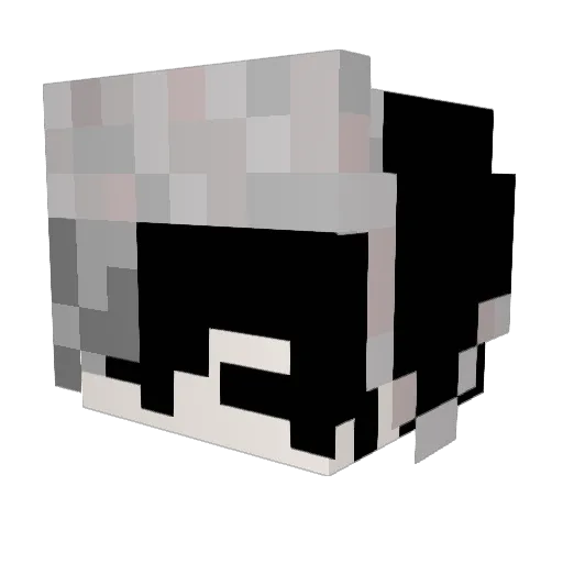 Yugvn Minecraft avatar head, 3D render