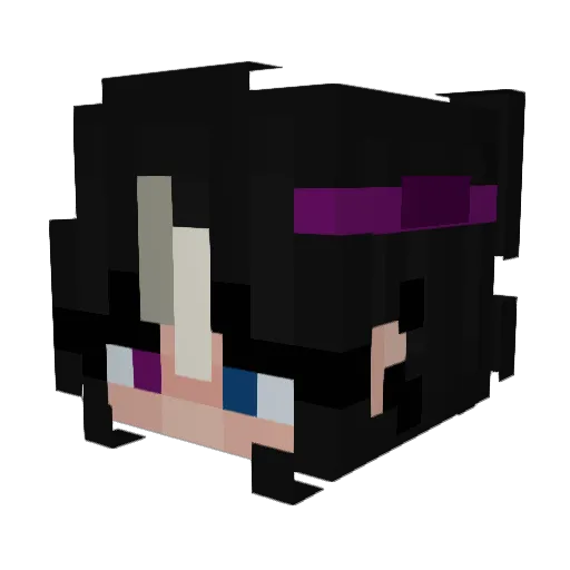 Yuheiii Minecraft avatar head, 3D render