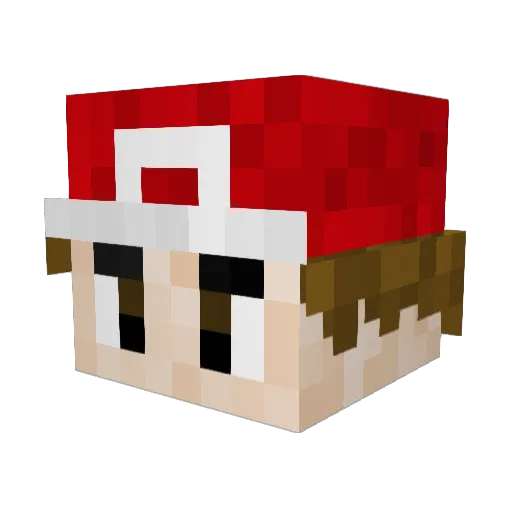 YuhhGetinToooIt Minecraft avatar head, 3D render