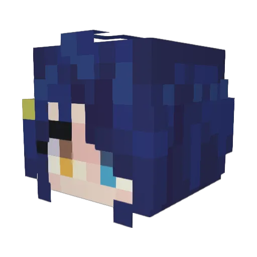 Yuhuan2006 Minecraft avatar head, 3D render