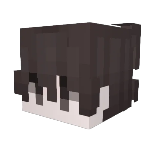 YuiJung Minecraft avatar head, 3D render
