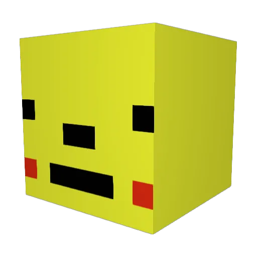 YuiTungBB Minecraft avatar head, 3D render