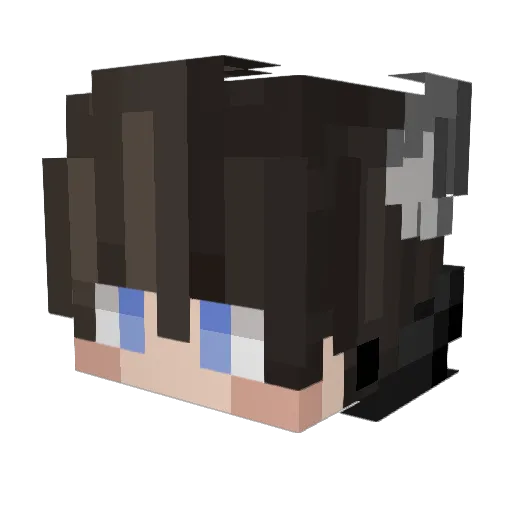Yuio_680 Minecraft avatar head, 3D render