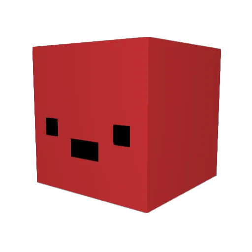Yujianshen Minecraft avatar head, 3D render