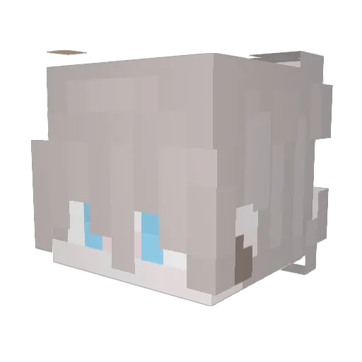 Yujio_76 Minecraft avatar head, 3D render