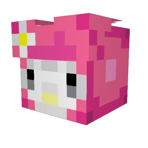 Yuk000 Minecraft avatar head, 3D render