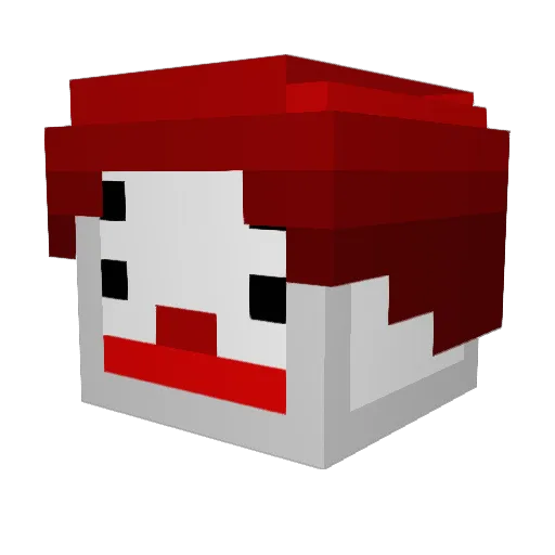 YukSin Minecraft avatar head, 3D render