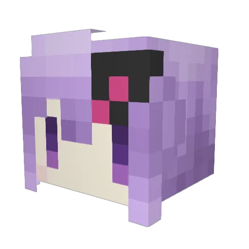 Yuka424NotFound Minecraft avatar head, 3D render