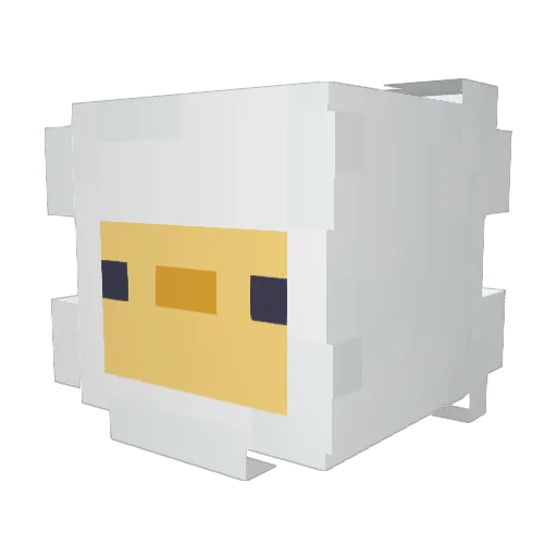 Yuka_OkO Minecraft avatar head, 3D render
