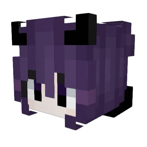 Yuki199 Minecraft avatar head, 3D render