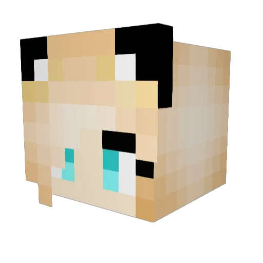 Yuki3000 Minecraft avatar head, 3D render