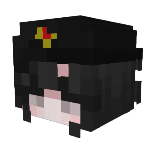 YukiDevrine Minecraft avatar head, 3D render