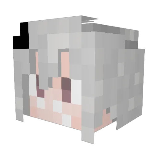 YukiEphemeral Minecraft avatar head, 3D render