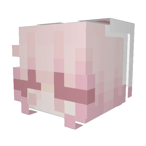 YukiKaitz Minecraft avatar head, 3D render