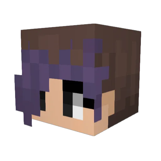 YukiSly Minecraft avatar head, 3D render