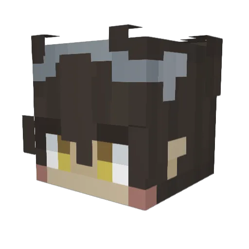 YukiSo0t Minecraft avatar head, 3D render