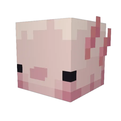 Yuki_Hakumitsu Minecraft avatar head, 3D render