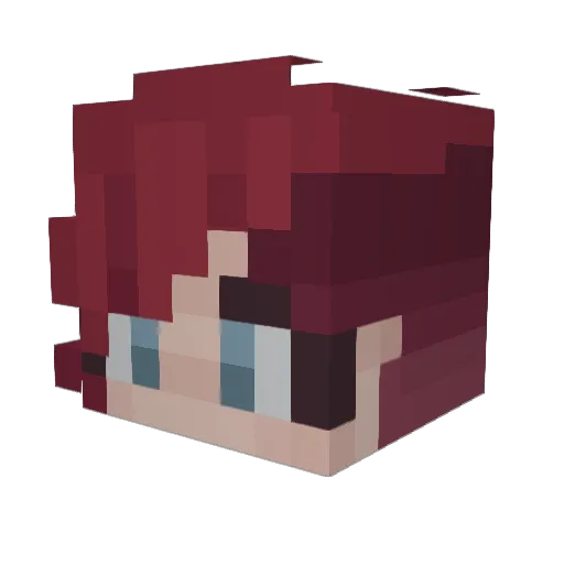 Yuki_Miamoto Minecraft avatar head, 3D render