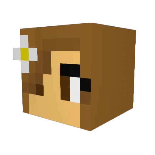 Yuki_chan8 Minecraft avatar head, 3D render