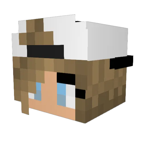 Yuki_le_br0c0 Minecraft avatar head, 3D render