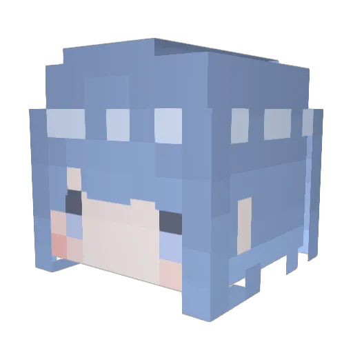 Yuki_uwu__ Minecraft avatar head, 3D render
