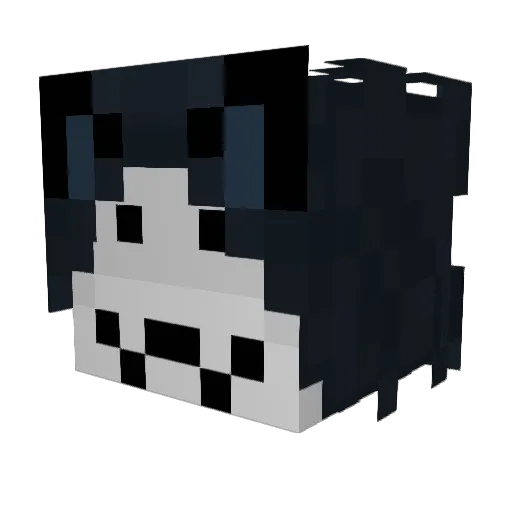 Yukih1ro Minecraft avatar head, 3D render