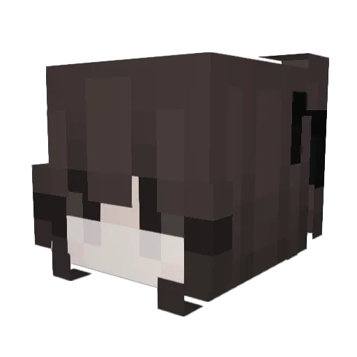 Yukiib Minecraft avatar head, 3D render