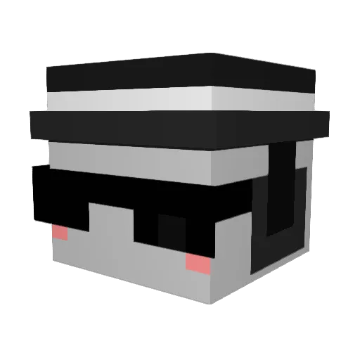 Yukiko_37 Minecraft avatar head, 3D render