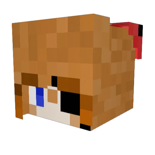 YukimaruXD Minecraft avatar head, 3D render