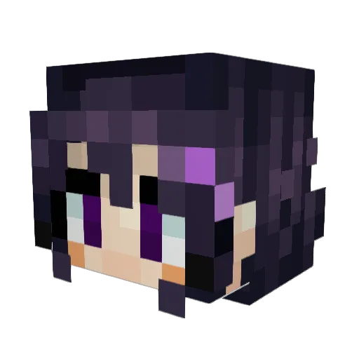 YukimuraSanada Minecraft avatar head, 3D render