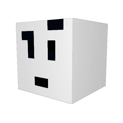 Yukin666 Minecraft avatar head, 3D render