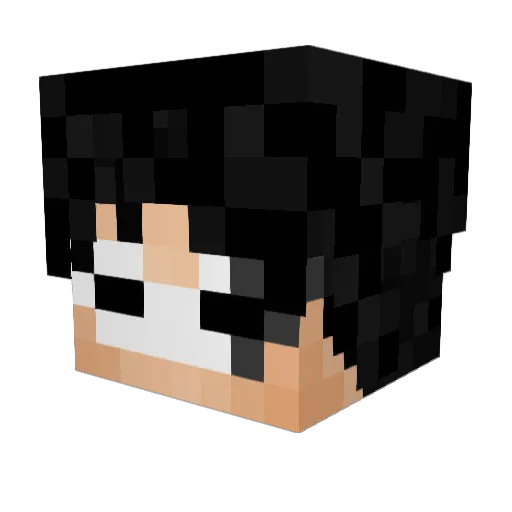 YukineSamaa Minecraft avatar head, 3D render