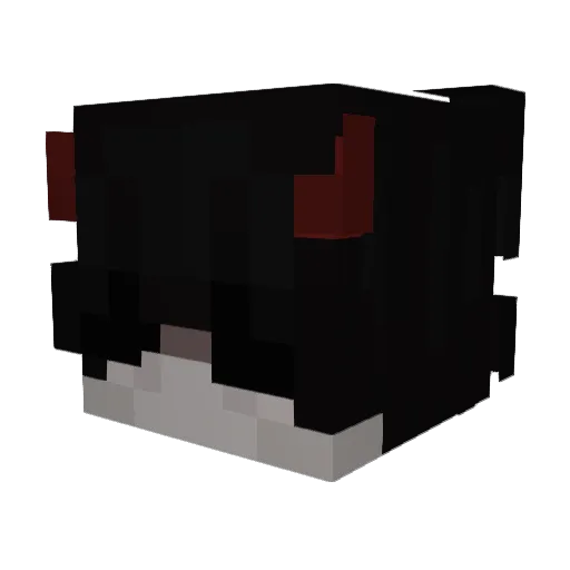 YukinoHanabi Minecraft avatar head, 3D render