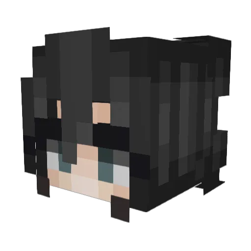 Yukino___ Minecraft avatar head, 3D render