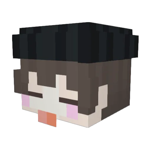 Yukio_1227 Minecraft avatar head, 3D render