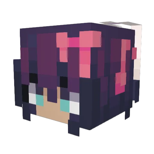 Yukira1997 Minecraft avatar head, 3D render