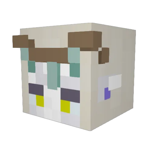Yukiri_Hart Minecraft avatar head, 3D render